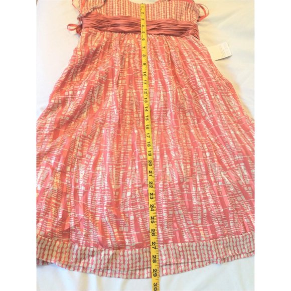 NWT BCBGMAXAZRIA Silk Bow Woven Cocktail Dress Size 4 - Picture 11 of 12